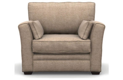 Heart of House Malton Fabric Cuddle Chair - Beige